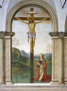 La Crucifixión, 1494-96 de Pietro Perugino